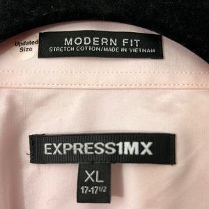 Light Pink EXPRESS dress shirt, size 17-171/2 (XL)